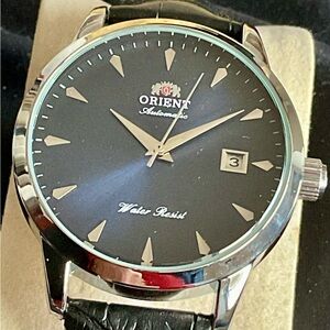 Brand New 22 Jewels Radiant Deep Blue Orient Date Watch